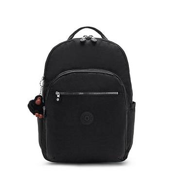 Kipling Seoul Extra Large 17" Backpack Laptop Bags True Black Tonal | CA 1642ZU